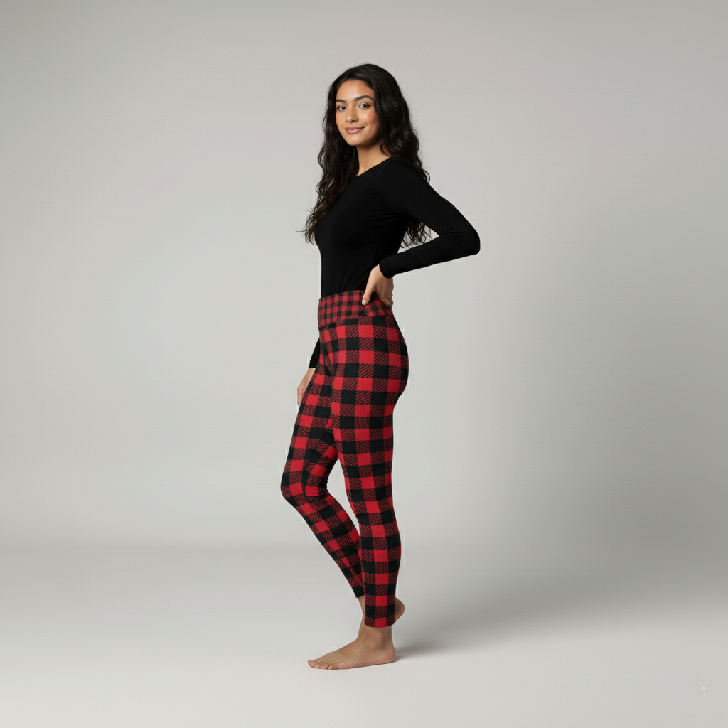Everyday Women's Leggings - Buffalo Check
