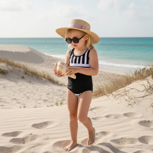 Bayside Tuxedo Girls Swimsuit