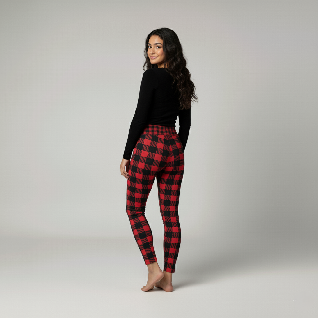 Everyday Women's Leggings - Buffalo Check