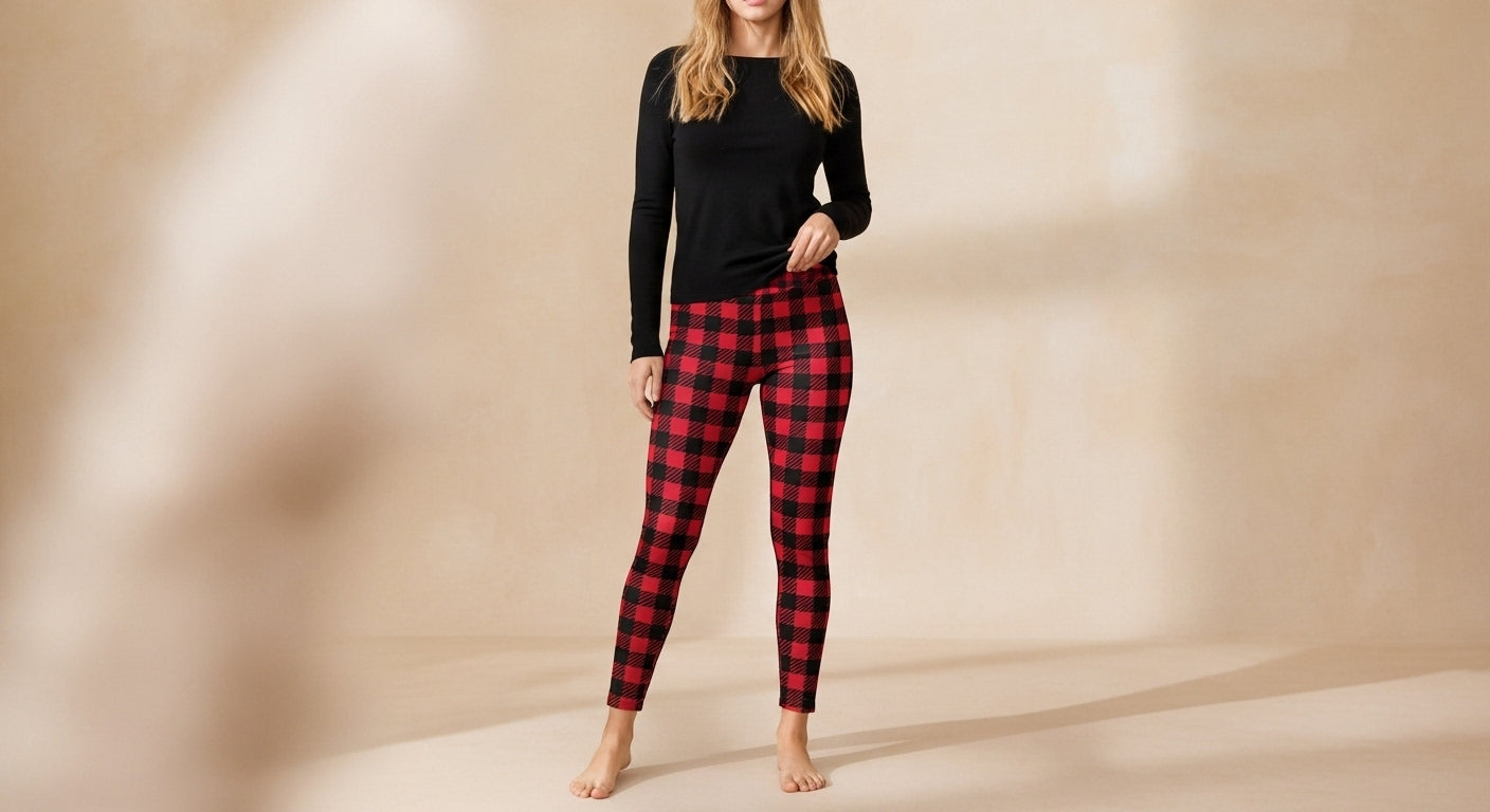Everyday Women's Leggings - Buffalo Check