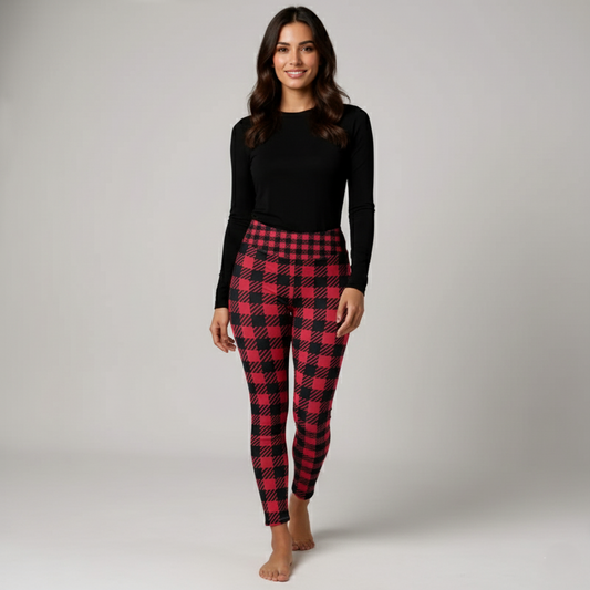 Everyday Women's Leggings - Buffalo Check