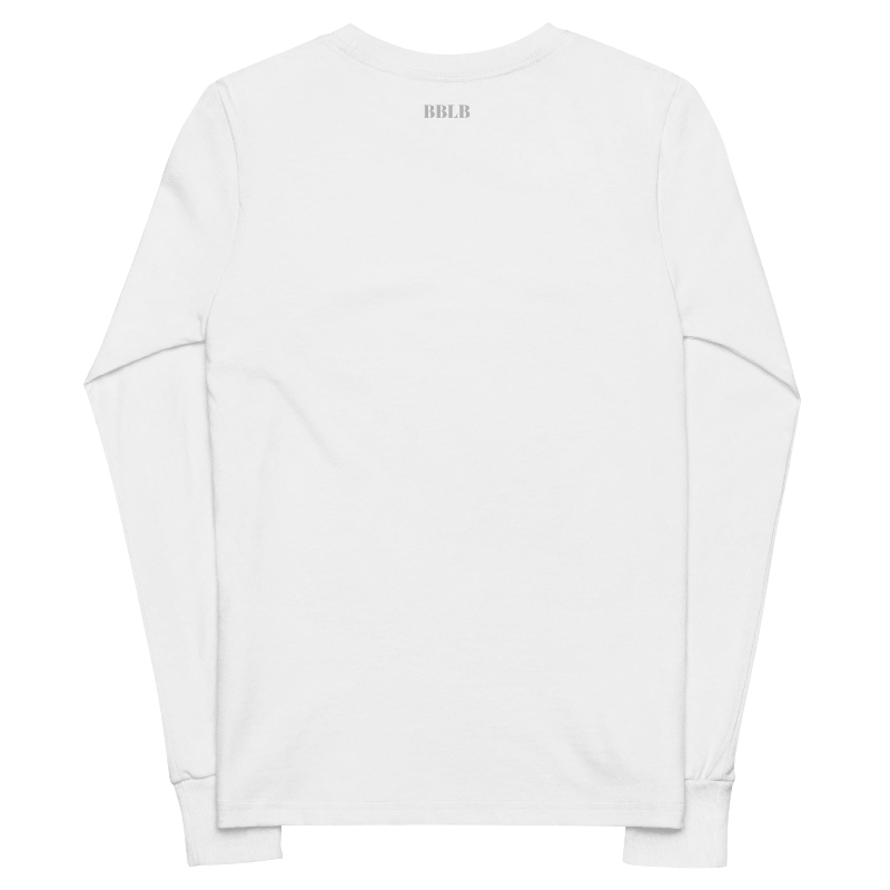 Youth Airlume Combed Ring-Spun Cotton Long Sleeve Tee - WHITE